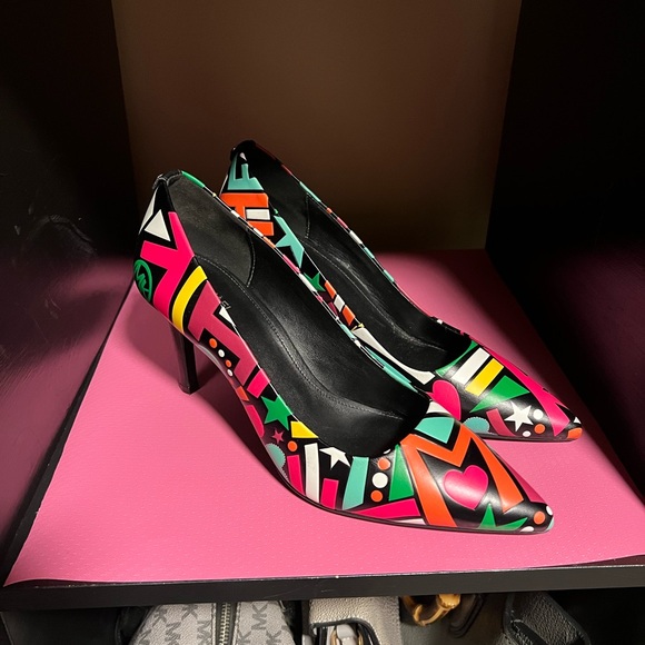 MICHAEL Michael Kors Shoes - MICHAEL Michael Kors Multicolor Geometric Heels